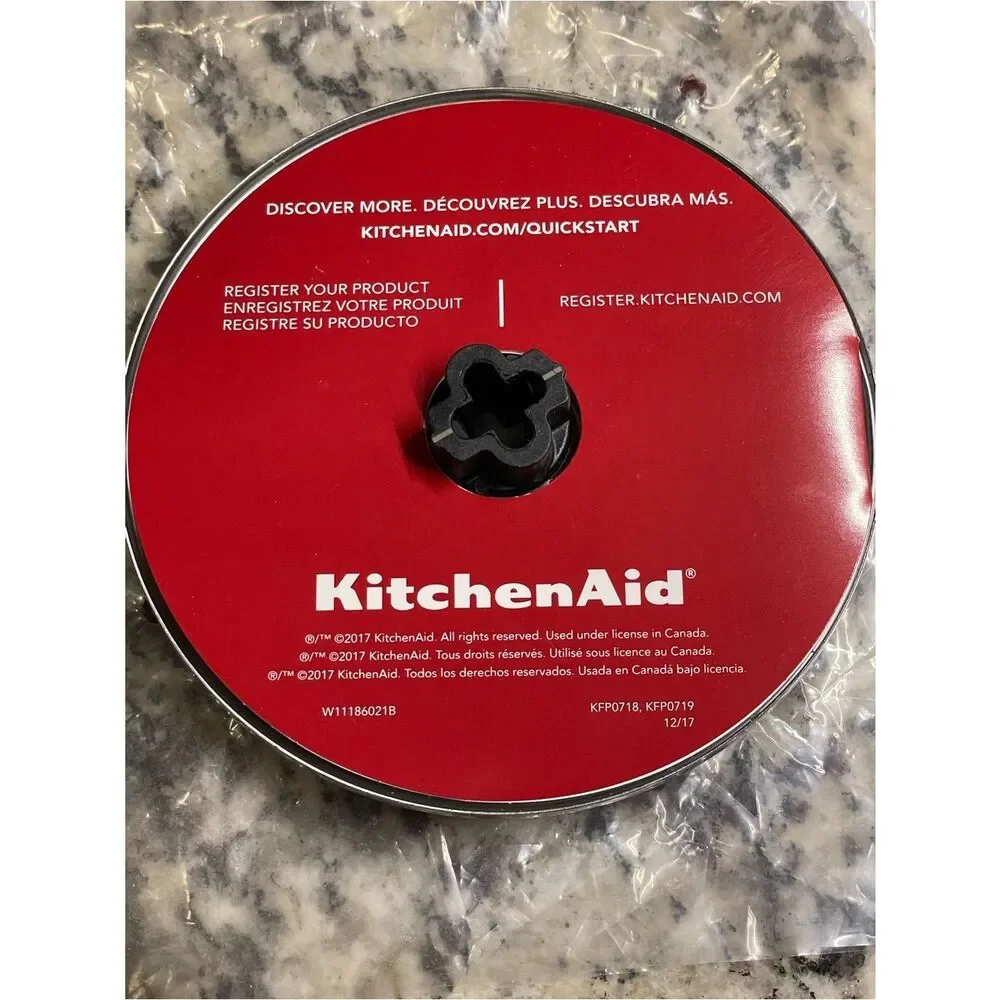 KitchenAid *New* Medium Shred Slicing Blade Disc (Only the Disc)